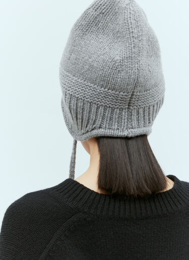 Miu Miu Wool And Cashmere Beanie Grey miu0254047