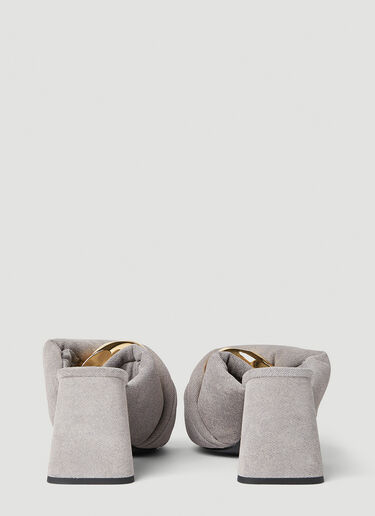 JW Anderson Chain Twist Heeled Mules Grey jwa0251005
