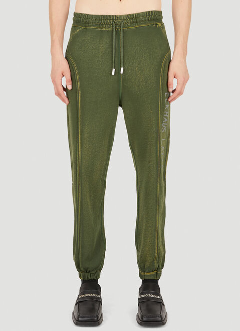 Eckhaus Latta Logo Print Track Pants Black eck0353001