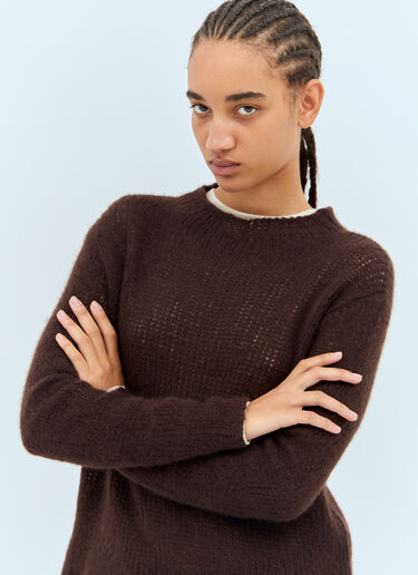 Helios Sweater The Row Helios Sweater Brown row0258016