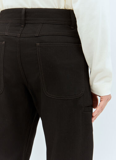 Lemaire Twisted Workwear Pants Black lem0158004