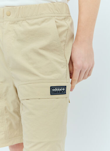 adidas SPZL Logo Patch Cargo Shorts Beige aos0157005