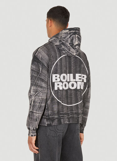 Boiler Room Abstract Hooded Sweatshirt Grey bor0150007