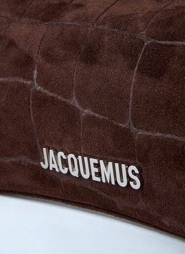 Le Bisou Perle Shoulder Bag Jacquemus Le Bisou Perle Shoulder Bag Dark Brown jac0262059