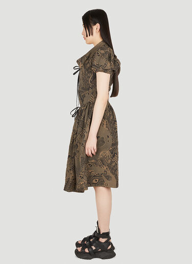 Vivienne Westwood New Saturday Mid Length Dress Brown vvw0248001