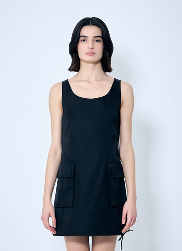 Prada Re-Nylon Mini Dress Black pra0260021