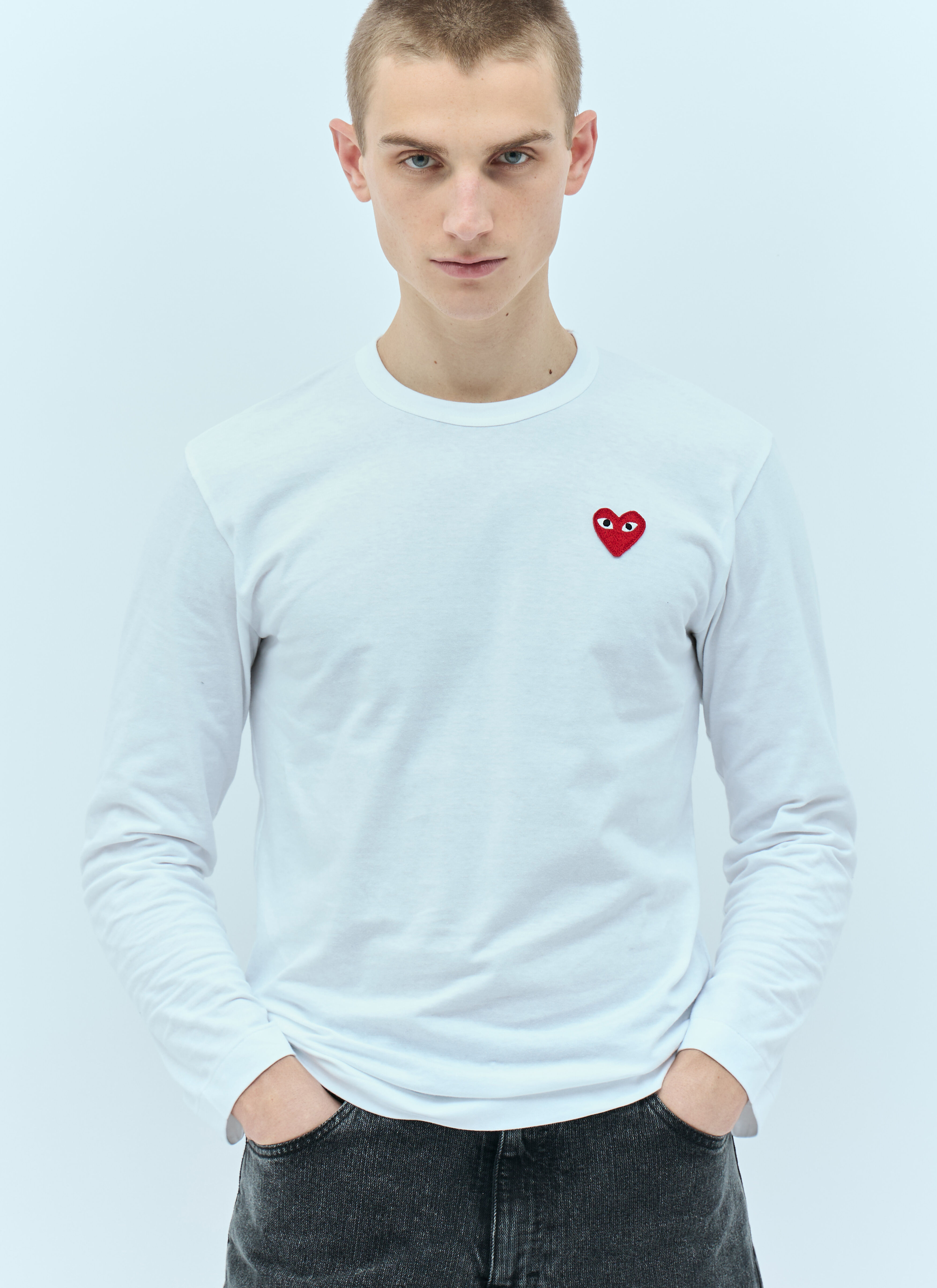 Jil Sander Logo Patch T-Shirt White jil0155008