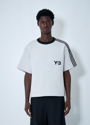Y-3 Padded Logo Motif T-Shirt White yyy0162008
