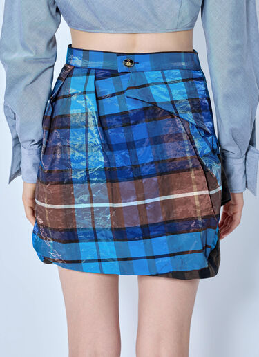 LN-CC® - Vivienne Westwood: Zora Mini Skirt - Blue Vivienne Westwood Zora Mini Skirt Blue vvw0265005