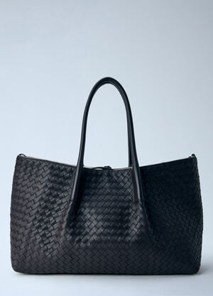 Bottega Veneta Large Pinacoteca Shopping Bag Dark Brown bov0264015