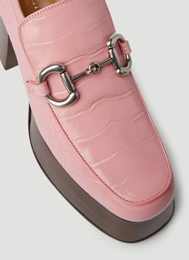 Gucci Horsebit Platform Loafers Pink guc0251077