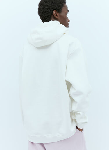 Walter Van Beirendonck WOW 오버사이즈 후드 스웨트셔츠 화이트 wlt0154011