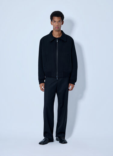 LN-CC® - Yohji Yamamoto: Flight Jacket - Black Yohji Yamamoto Flight Jacket Black yoy0165003