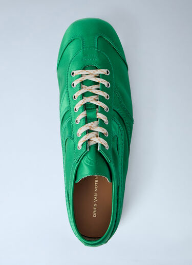 Dries Van Noten 缎面低帮运动鞋 绿色 dvn0263032