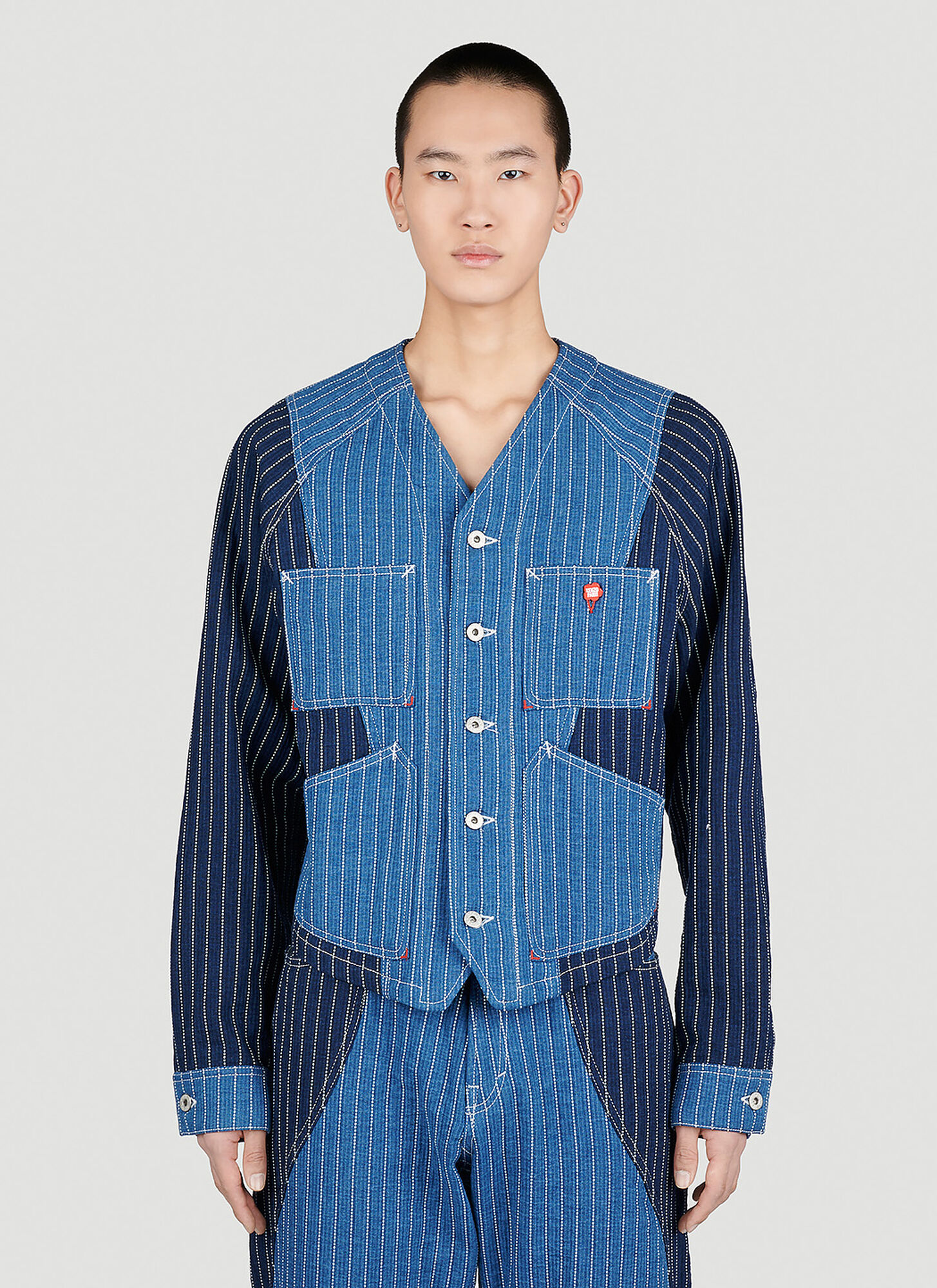 Kenzo Denim Workwear Jacket In Blue