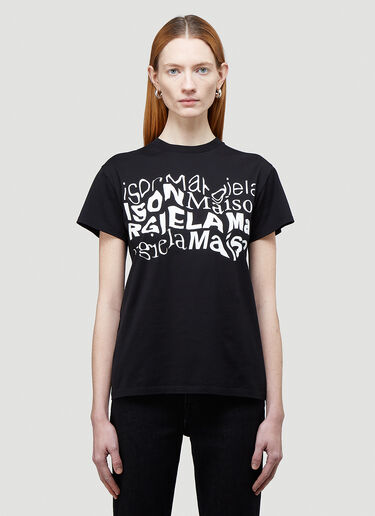 Maison Margiela Logo T-Shirt Black mla0243008