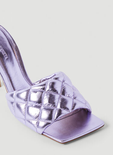Bottega Veneta 衬垫高跟穆勒鞋 紫色 bov0249066