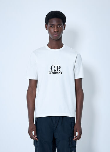 C.P. Company Mercerized Jersey Twisted British Sailor T-Shirt White pco0159013