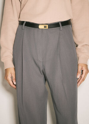 MM6 Maison Margiela Chariniere Buckle Belt Black mmm0259019