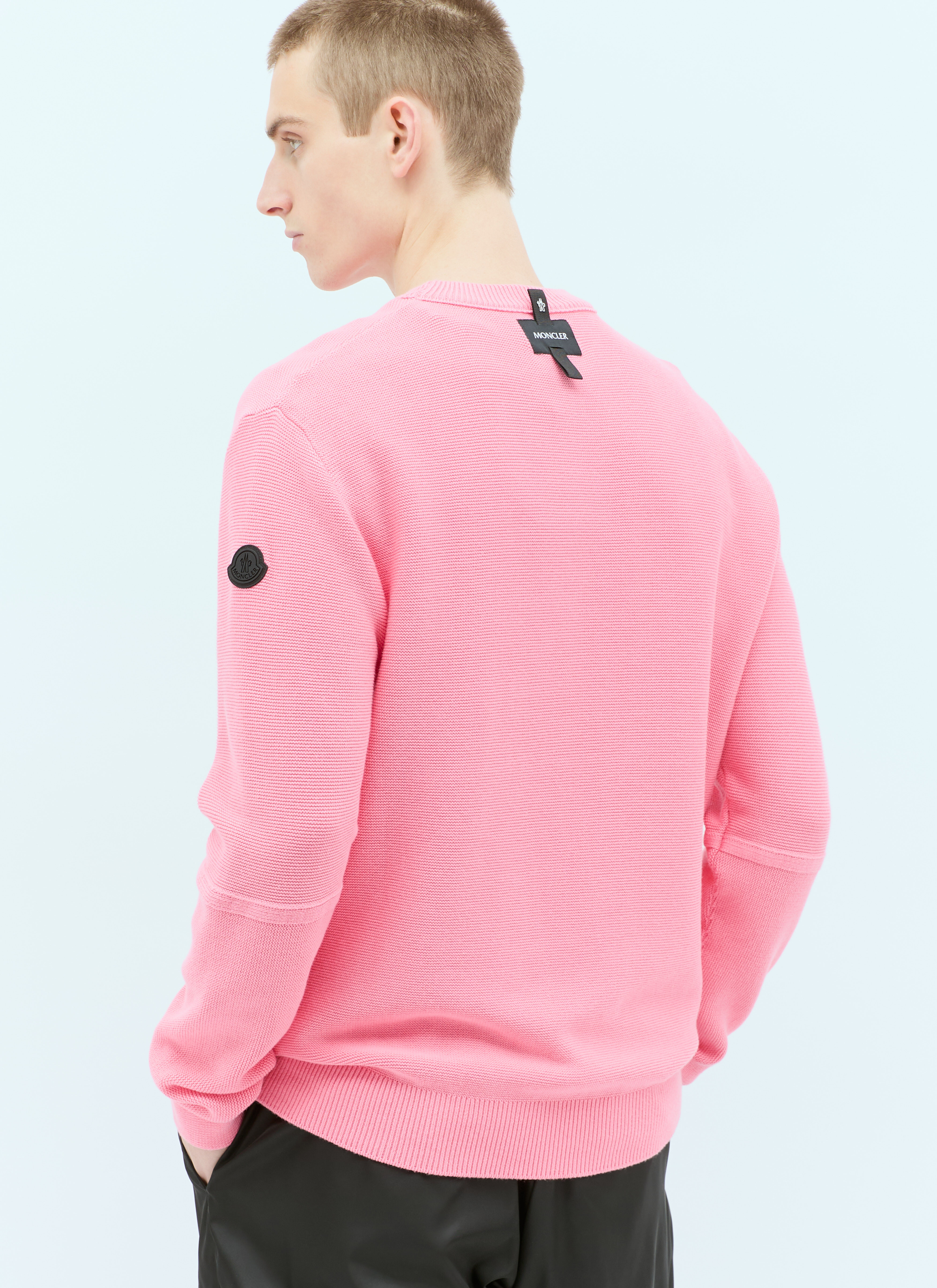 Moncler Men s Crewneck Sweater in Pink LN CC