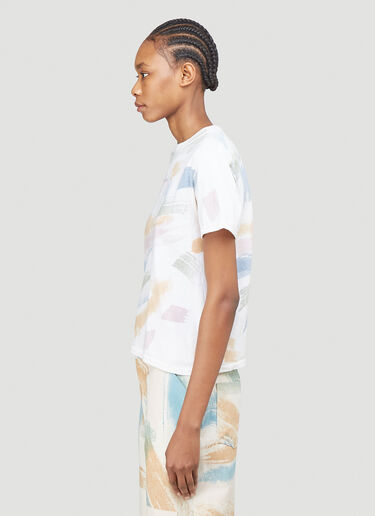 Collina Strada Paint Print T-Shirt White cst0239009