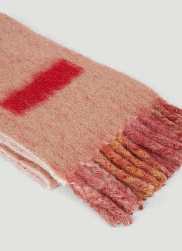 Marni Maxi-Logo Mohair And Wool Scarf Pink mni0155019