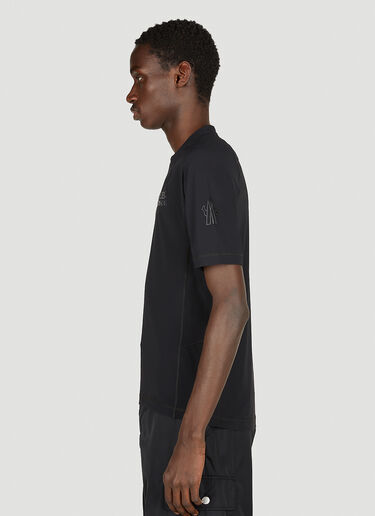 Moncler Grenoble Logo Patch T-Shirt Black mog0151005