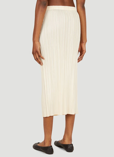 Pleats Please Issey Miyake Plissé Basic Skirt Cream plp0251013