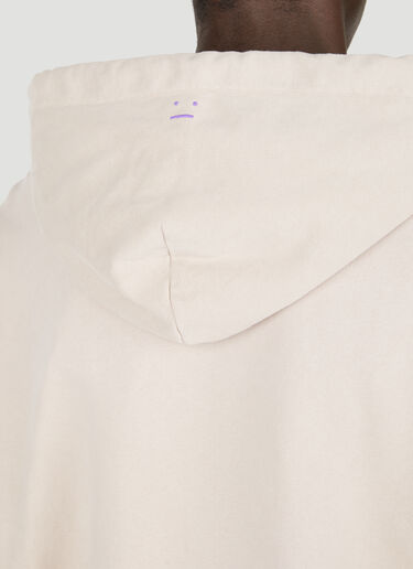 Acne Studios Zip Up Hooded Sweatshirt Beige acn0353017