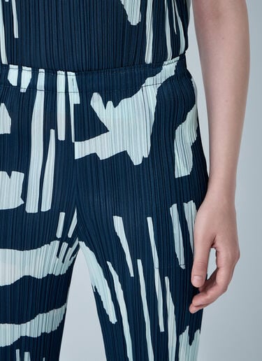 Pleats Please Issey Miyake Pleated Pants Blue plp0261002