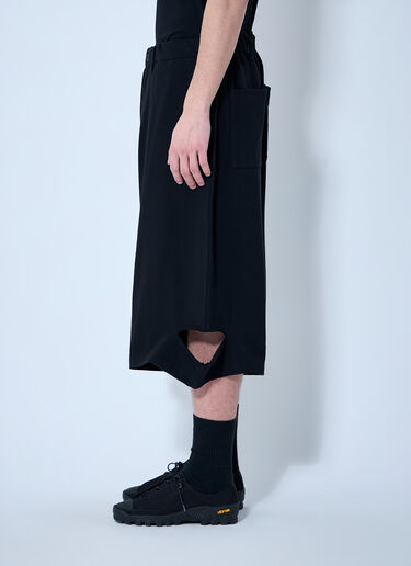 Yohji Yamamoto Slash Track Shorts Black yoy0160010