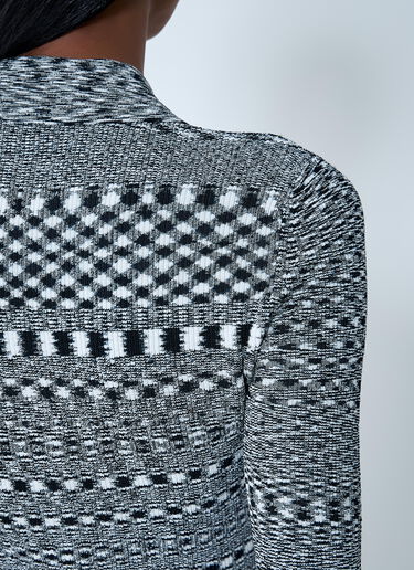 Spacedyed Polo Sweater GANNI Spacedyed Polo Sweater Black gan0262005