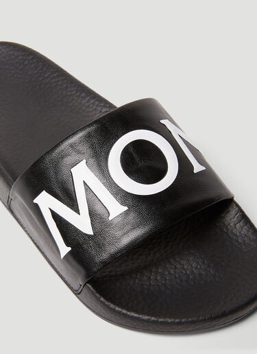 Moncler Logo Slides Black mon0240018