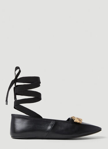 Logo Plaque Ballet Flats Gucci Logo Plaque Ballet Flats Black guc0251155