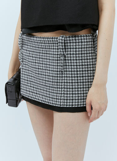 Miu Miu Tweed Mini Skirt Black miu0254016