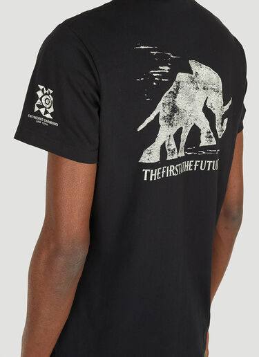 Engineered Garments Elephant Cross Crewneck T-Shirt Black egg0148023