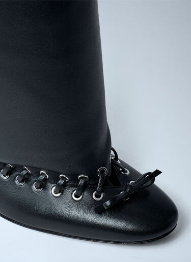 August Barron Level Flat Boots Black all0262001