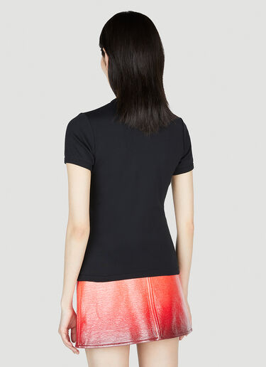 Sunset Bumpy T-Shirt Courrèges Sunset Bumpy T-Shirt Black cou0253007