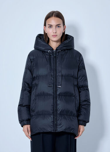 LN-CC® - Max Mara: Hooded Puffer Jacket - Black Max Mara Hooded Puffer Jacket Black max0266155