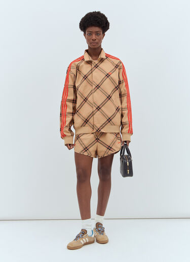 チェックドローストリングショートパンツ adidas by Wales Bonner チェックドローストリングショートパンツ ベージュ awb0357022