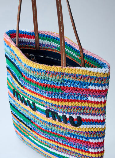 Crochet Tote Bag Miu Miu Crochet Tote Bag Multicolor miu0264022
