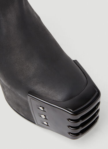 Rick Owens Clear Heel Boots Black ric0153027