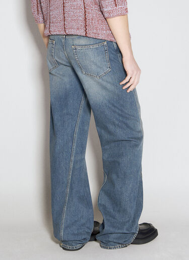 Lanvin Baggy Twisted Jeans Blue lnv0155006