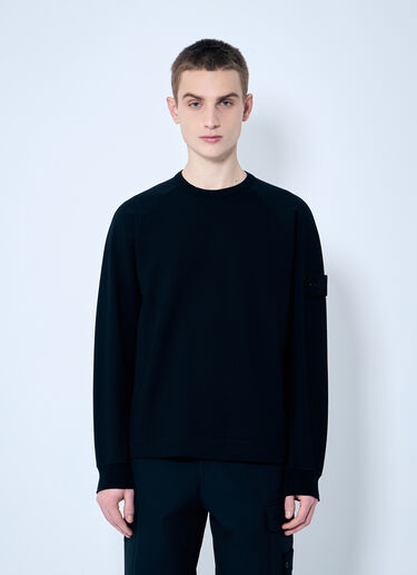 Stone Island Ghost Logo Patch Sweatshirt Black sto0160042