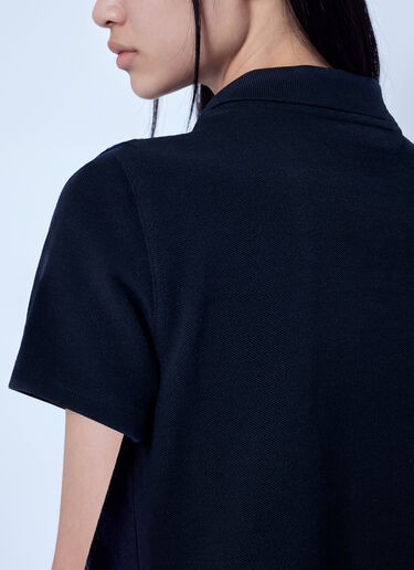 LN-CC® - Saint Laurent: Cassandre Cropped Polo Shirt - Black Saint Laurent Cassandre Cropped Polo Shirt Black sla0265002