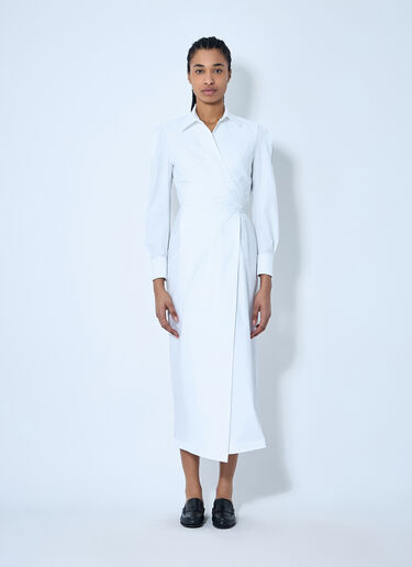 Max Mara Poplin Shirt Dress White max0260036
