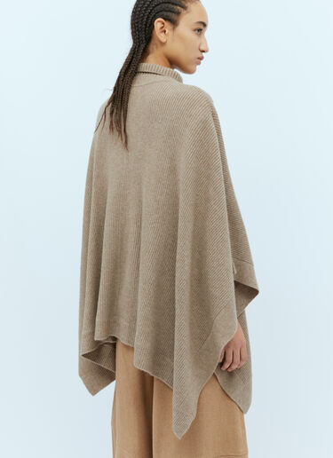 Max Mara Cashmere Oversized Poncho Beige max0254082