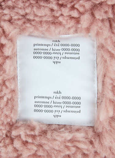Rokh Faux Fur Scarf Pink rok0249011