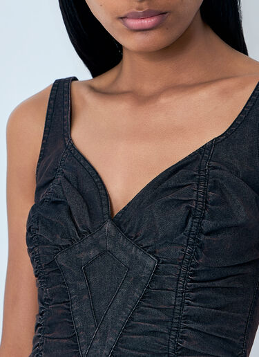 Miss Sixty x KNWLS Ruched Top Black msk0263019