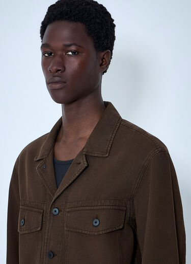 Lemaire Cotton Twill Jacket Brown lem0164007
